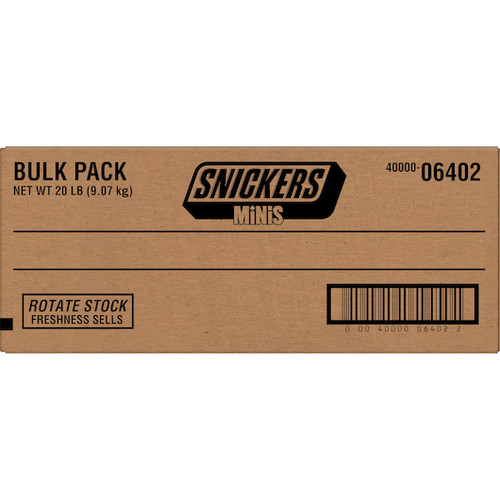 Snickers Miniature Candy Bar, 20 Pounds